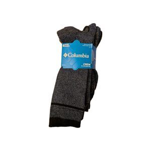 New Columbia Socks Men’s 4 Pair Blue & Gray Crew Socks Activewear 6-12